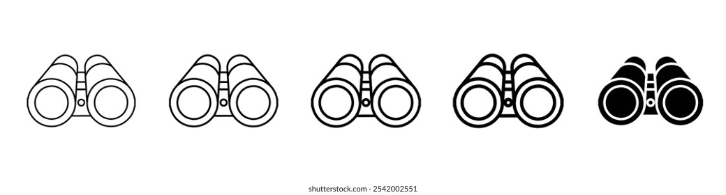 binaculars icon Simple outline illustration