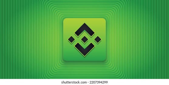 Binance BNB crypto coin Logo Vektorgrafik Banner und Hintergrund-Vorlage