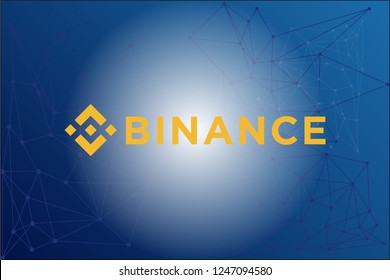 Binance Coin BNB Cryptocurrency Logo Network Vector Illustration