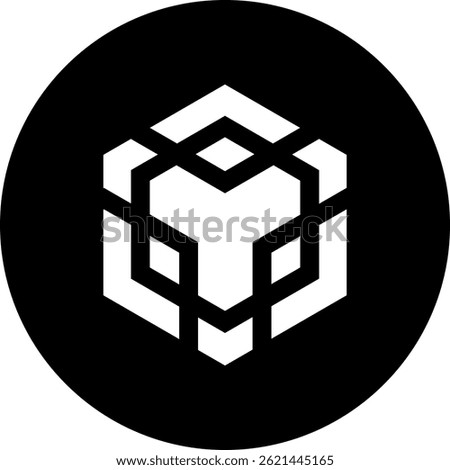 Binance Coin BNB Cryptocurrency Logo Icon. BNB Blockchain Cryptocurrency Token Symbol