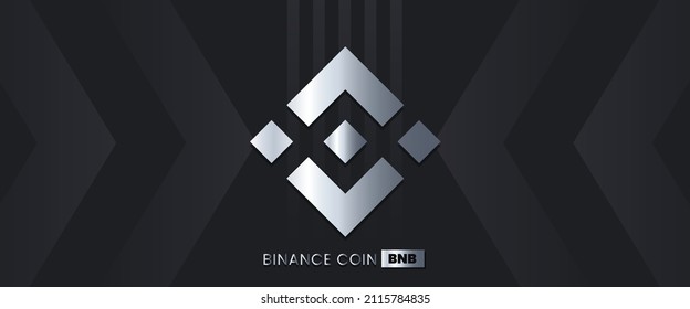 Binance Coin BNB Cryptocurrency symbol vector illustration. Block chain based technology background with crypto logo design.  svg