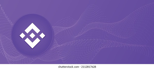 Plantilla de ilustración vectorial de fondo de tecnología criptodivisa binacional BNB