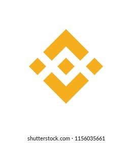 Binance coin BNB, Binance Exchange Cryptocurrency logo vector