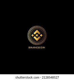 Binance Coin Cryptocurrency icon Blockchain technology, Coin and NFT token symbols, Isolated logo