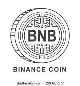 binance coin  Cryptocurrency  icon outline svg