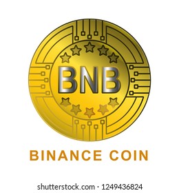 binance coin with gold color svg