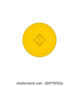 Binanzsymbol einzeln auf weißem Hintergrund. Kryptowährung Symbol modern, einfach, Vektorgrafik, Symbol für Website-Design, mobile App, ui. Vektorgrafik