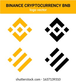 Binance cryptocurrency exchange vector logo
