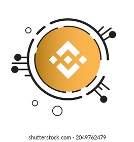 Icono de binancia criptomoneda eps10
