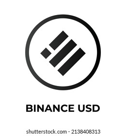 Binance USD Cryptocurrency token icon. BUSD token symbol. Cryptocurrency vector icon. Flat Vector illustration - Vector