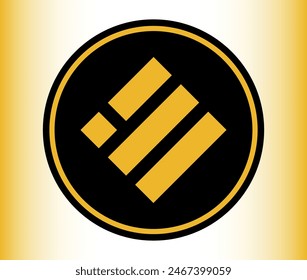 binance usd-busd cryptocurrency logos on abstract background. 3d illustrations.