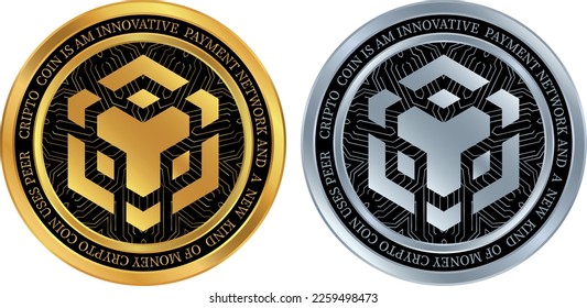 binance-bnb coin vector illustrations. 3d illustration.