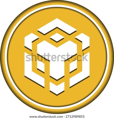 binance-bnb cryptocurrency illustrations on abstract background. 3d illustrations.