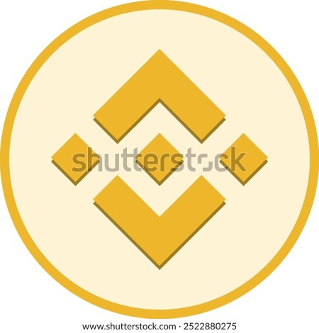 binance-bnb cryptocurrency logos on abstract background. 3d illustrations.