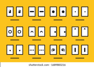 Binarin's emoticons set. Expressions from the digital era.