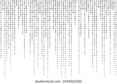 Binary Background. Code Abstract Texture. Computer Backdrop. Vector illustration
