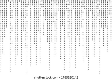 Binary Background. Code Pattern. Data Texture. Vector illustration