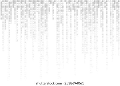 Binary Background. Computer Backdrop. Abstract Pattern. Vector illustration