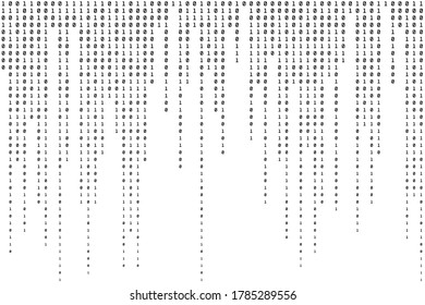 Binary Background. Computer Code Texture. Modern Backdrop. Vector illustration
