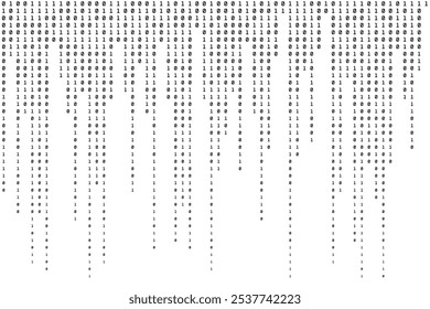 Binary Background. Data Digital Texture. Code Backdrop. Vector illustration