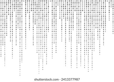 Binary Background. Data Modern Texture. Code Backdrop. Vector illustration