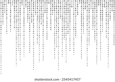 Binary Background. Digital Modern Pattern. Abstract Technology Texture. Vector illustration
