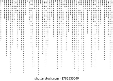 Binary Background. Digital Texture. Data Modern Pattern. Vector illustration