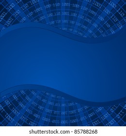 binary background with empty space