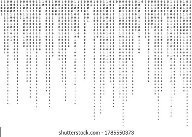 Binary Background. Modern Backdrop. Code Technology Pattern. Vector illustration