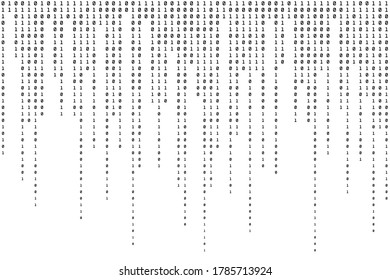 Binary Background. Modern Texture. Data Pattern. Vector illustration