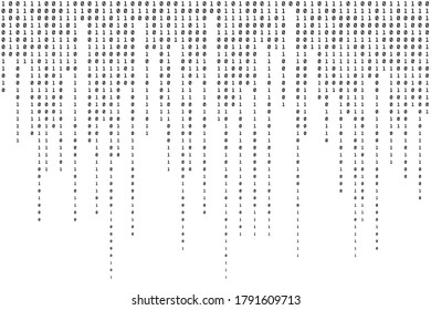 Binary Background. Technology Pattern. Digital Modern Texture. Vector illustration