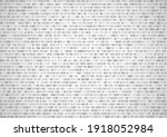 Binary background white screen, machine code cypher, black, vector background