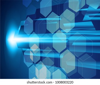 binary circuit board future technology, blue cyber security concept background, abstract hi speed digital internet.motion move blur. vector
