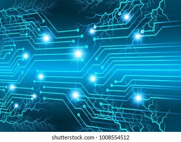 binary circuit board future technology, blue cyber security concept background, abstract hi speed digital internet.motion move blur. pixel vector