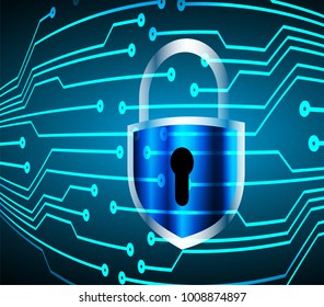 binary circuit board future technology, blue cyber security concept background, abstract hi speed digital internet.motion move blur. pixel vector