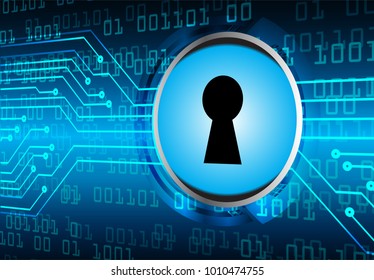 binary circuit board future technology, blue cyber security concept background, abstract hi speed digital internet.motion move blur. pixel vector