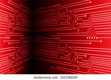 binary circuit board future technology, red cyber security concept background, abstract hi speed digital internet.motion move blur. pixel vector