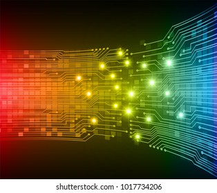 binary circuit board future technology, blue cyber security concept background, abstract hi speed digital internet.motion move blur. pixel vector