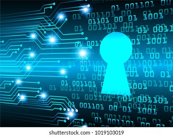 binary circuit board future technology, blue cyber security concept background, abstract hi speed digital internet.motion move blur. pixel vector