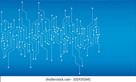 binary circuit board future technology, blue cyber security concept background, abstract hi speed digital internet.motion move blur. pixel vector.