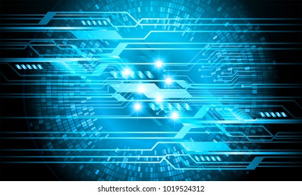 binary circuit board future technology, blue cyber security concept background, abstract hi speed digital internet.motion move blur. pixel vector