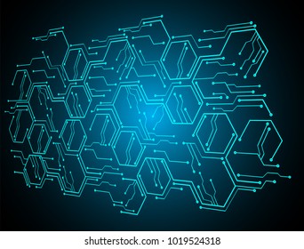 binary circuit board future technology, blue cyber security concept background, abstract hi speed digital internet.motion move blur. pixel vector