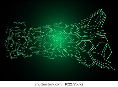 binary circuit board future technology, green cyber security concept background, abstract hi speed digital internet.motion move blur. pixel vector