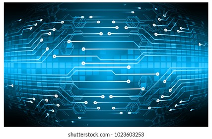 binary circuit board future technology, blue cyber security concept background, abstract hi speed digital internet.motion move blur. pixel vector