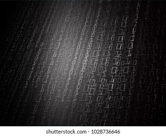 binary circuit board future technology, black cyber security concept background, abstract hi speed digital internet.motion move blur. pixel vector