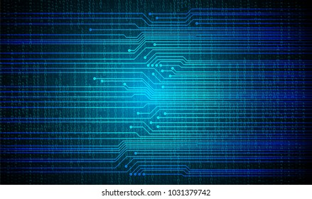 binary circuit board future technology, blue cyber security concept background, abstract hi speed digital internet.motion move blur. pixel vector