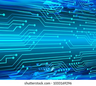 binary circuit board future technology, blue cyber security concept background, abstract hi speed digital internet.motion move blur. pixel vector