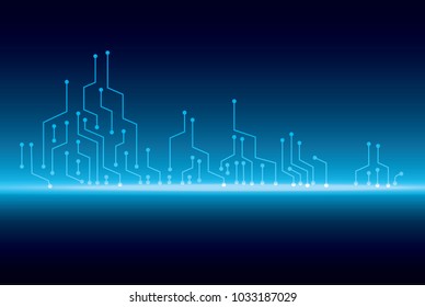 binary circuit board future technology, blue cyber security concept background, abstract hi speed digital internet.motion move blur. pixel vector.