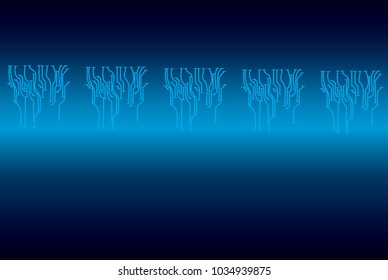 binary circuit board future technology, blue cyber security concept background, abstract hi speed digital internet.motion move blur. pixel vector.