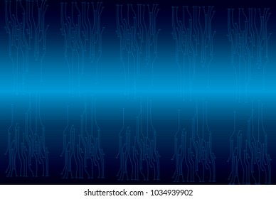 binary circuit board future technology, blue cyber security concept background, abstract hi speed digital internet.motion move blur. pixel vector.